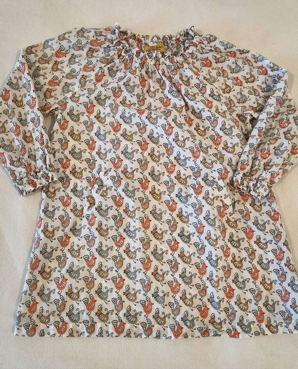 Roberta Roller Rabbit Size 4 Cotton Bird Dress